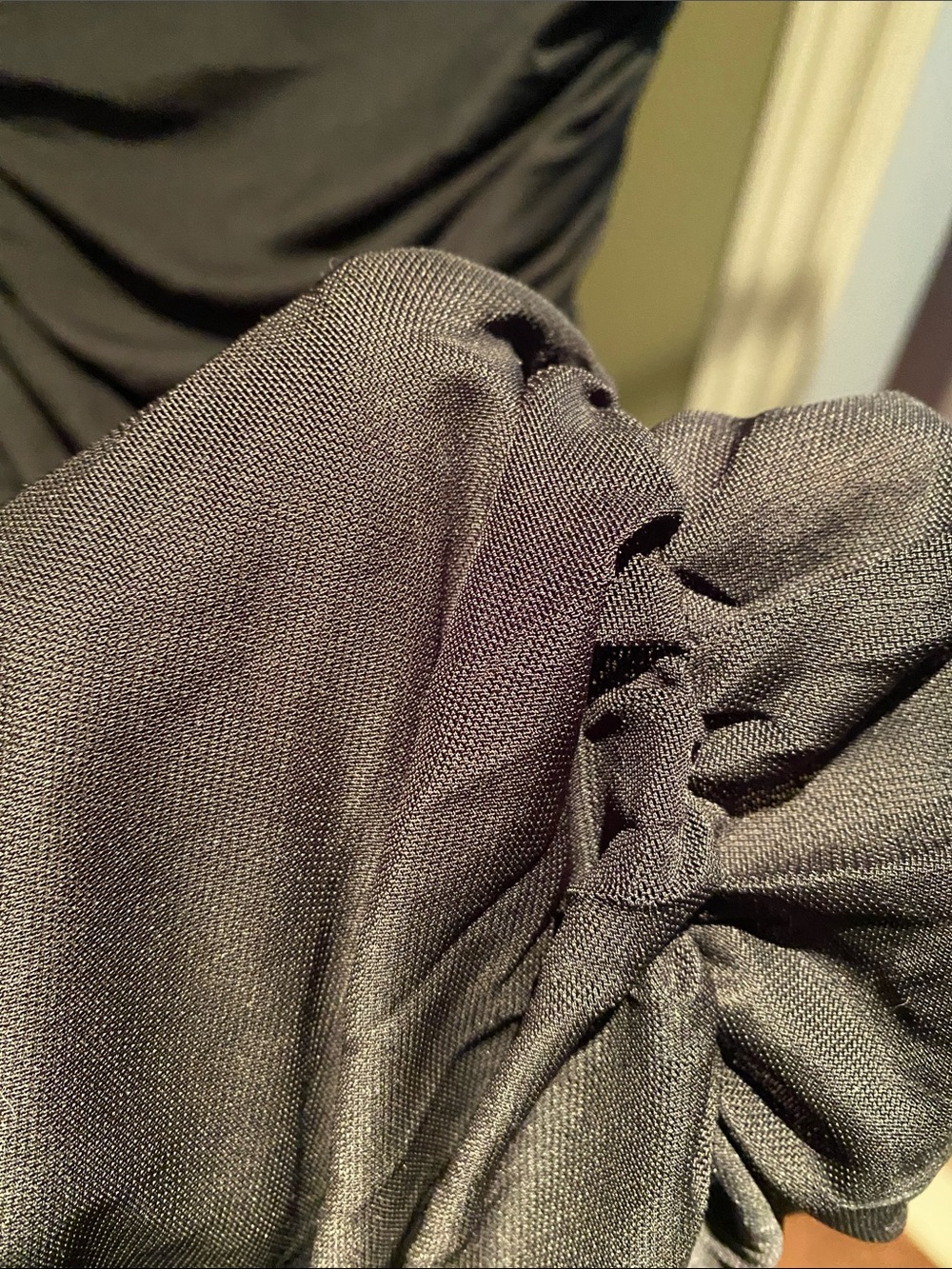 NWT Mesh ruched sleeveless maxi dress - Picture 3 of 3